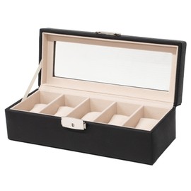 A-ITEM Watch Storage Case (Cow Leather) 5 Piece Luxury Watch Case, Watch Case, Genuine Leather, Storage, Key, Collection Case, Father's Day, Gift