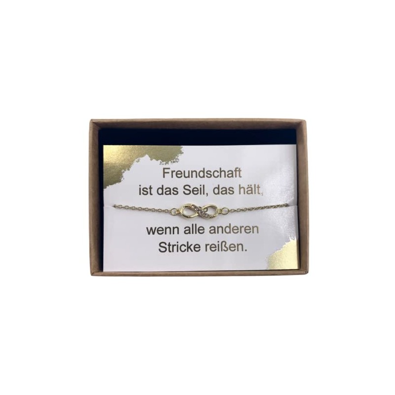 ONDEGO¬Æ HANDMADE in GERMANY Unendlichkeit GESCHENK beste Freundin Armband Freundschaftsarmband