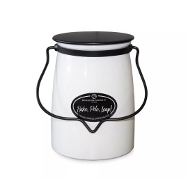 Milkhouse Candles 22 Ounce Butter Jar Candle - RAKE, PILE, LEAP!