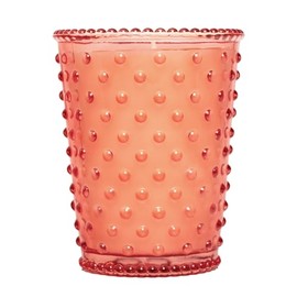 Watermelon Basil Hobnail Glass Candle, 16 oz by Simpatico Home
