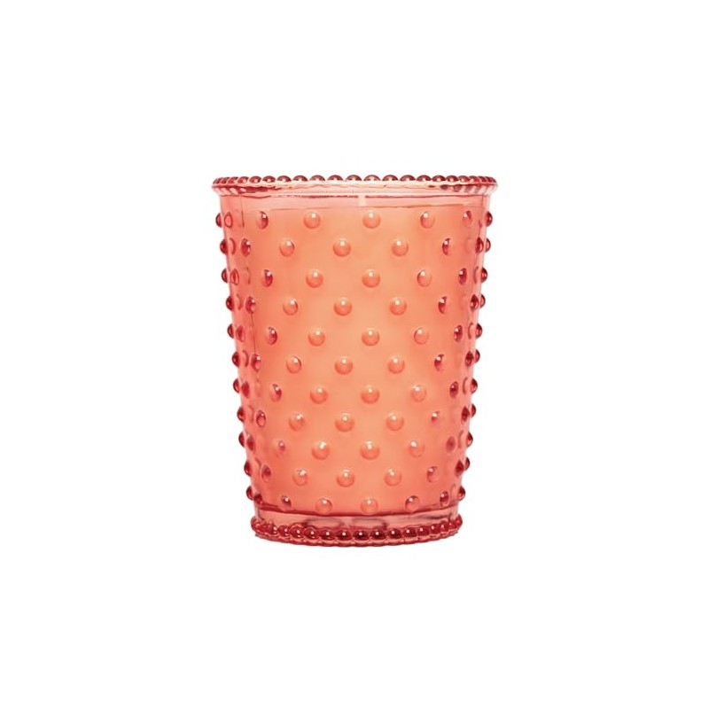 Watermelon Basil Hobnail Glass Candle, 16 oz by Simpatico Home