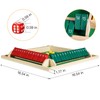 Upgraded 16.54'' Shut The Box Dice Game 4 Player-Colorful Wooden