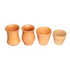 ASHIRWAD Clay Cup Kulhar Kulhad Glass Traditional Indian Terracotta Tea