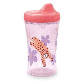 NUK Hide 'n Seek Hard Spout Cup, 10 Ounce, Whales & Tigers, Pink
