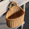 Healvian Hanging Basket for Kitchen Ginger and Garlic Organizer Woven