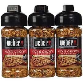 Weber Grill Seasoning Kickn Chicken, 2.5-Ounce (Pack of 6)
