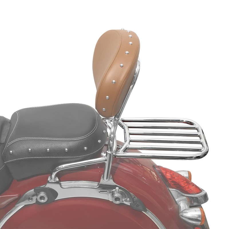 TCMT Backrest Sissy Bar Luggage Rack Fits For Indian 2017-2025