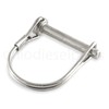 Stainless Steel PTO Round Shaft Locking Trailer Hitch Pin 1/4"