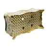 Tsnamay 9.45"x5.43"x3.94" Luxurious Rose Tissue Box with Imitation Diamonds, Embossed