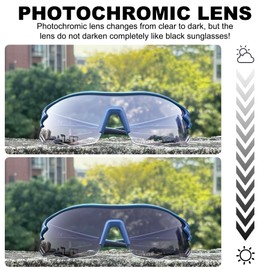 X-TIGER Photochromatic Photochromic Cycling Glasses Men Women UV400 Protection Sports Glasses Transprante Sunglasses MTB Outdoor Sports