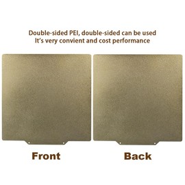 IdeaFormer Double Sided Textured PEI Build Plate 310x310mm, Flexible Spring Steel Sheet Magnetic Build Surface Plate for CR-10, Artillery SW-X1/X2, Anet A8 Plus 3D Printers Print Bed