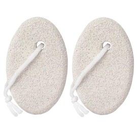 Natural Pumice Stone for Feet, 2 Pack Lava Pedicure Tools Hard Skin Callus Remover for Feet and Hands - Natural Foot File Exfoliation to Remove Dead Skin, Heels, Elbows, Hands