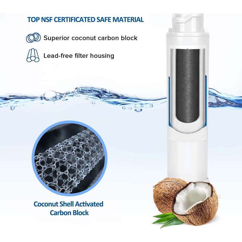OHFULLS Fridge Water Filter Compatible with Frigidaire Refrigerator Eptwfu01 Puresource