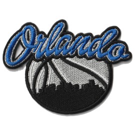 MJshop29 Rugby Fan City of Orlando Basketball Fan Favorite Team Iron On Patches for Clothing Backpacks Jeans Motorcycle Patch Sew On Custom Jackets Hats Tactical Bags