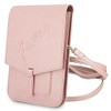Guess Saffiano Script Bag GUWBRSAVSPI Pink