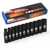EPAuto 1/2-Inch Drive SAE Deep Impact Socket Set, Cr-V, 6