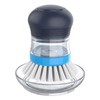 MR.SIGA Soap Dispensing Palm Brush Storage Set, Kitchen Brush with