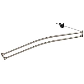 Kingston Brass Edenscape CCD2178 Adjustable (60"-72") Double Curved Stainless Steel Shower Curtain Rod, Satin Nickel