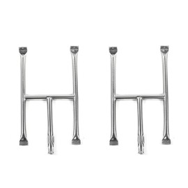 Stainless Steel BBQ Grill Burner Replacement for Blackstone 28 Inch Grill Top, 2 Pack Burner Tube with Screw