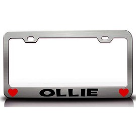 Custom Brother - Ollie Male Name Metal Car SUV Truck License Plate Frame Ch o93