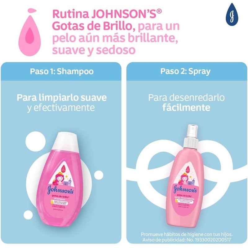 Johnson's JBABY SHAMPOO GOT DE BRILLO 12X200