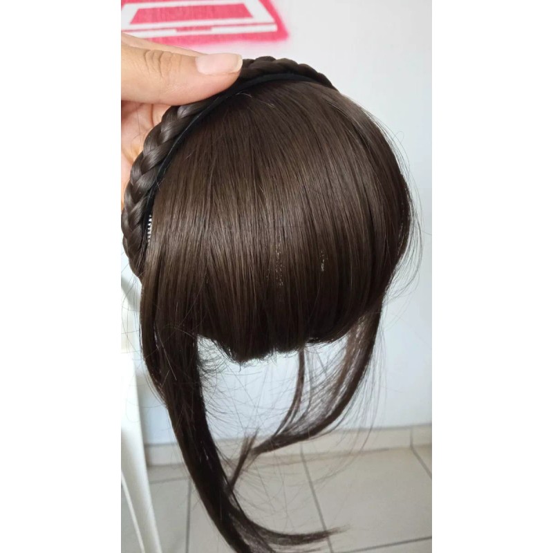 Waostar Fleco Flequillo Copete Fácil Colocación Diadema Trenza