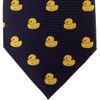 Retreez Classic Rubber Duck Woven Microfiber Men's Tie - Navy