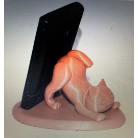 Cat heart shape cell phone holder stand