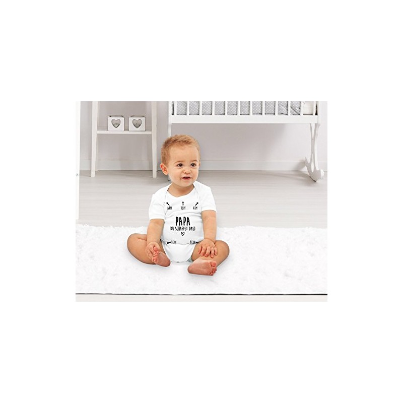 Baby Vest/grower Daddy You Can Do It Baby Bodysuit Short-Sleeved