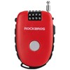 ROCKBROS Wire Lock, Bicycle Key, Retractable Dial Lock, 4 Digits,