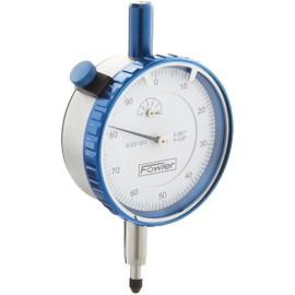 Fowler 52-520-106-0 Premium Dial Indicator with 2" Measuring Range and White Dial