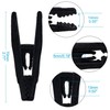 Velvet Hangers Clips,24 PCS Trouser Hanger Clip Black Clips for