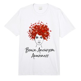 Brain Aneurysm Awareness T-Shirt Butterflies Gift Shirt Comfort Colors Adult Heavyweight T-Shirt