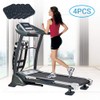 ANAOER Treadmill Mat, Exercise Equipment Mat with High Density Rubber