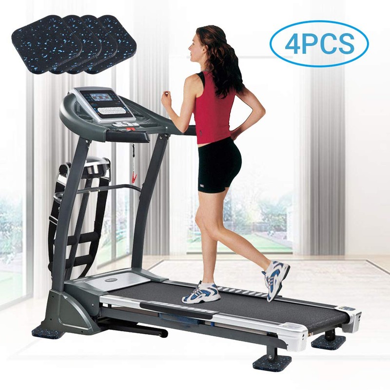 ANAOER Treadmill Mat, Exercise Equipment Mat with High Density Rubber