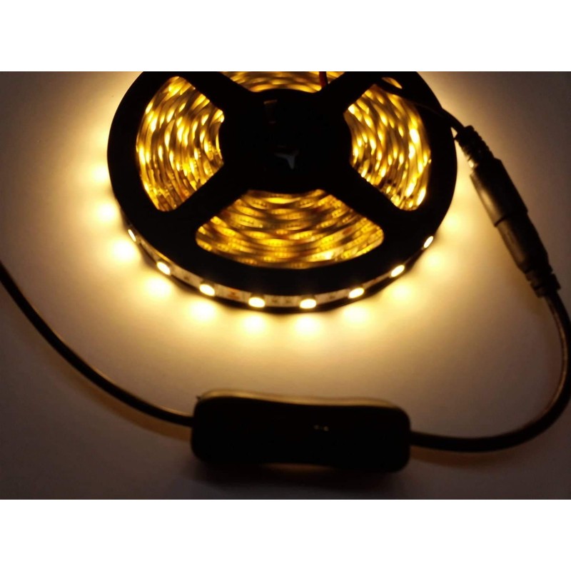 TronicsPros 2pcs LED Strip Light Inline On/Off Switch Cable DC