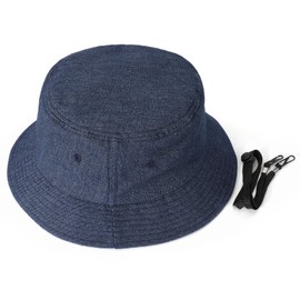 AYPOW Unisex XL/XXL Fishing Hat, Large Vintage Washed Denim Cotton Bucket Hat, Foldable Outdoor Sun Hat, Summer Hat, Bucket Hat, Fishing Hats, Leisure Hat, Camping, Travel, Hiking, Men and Women