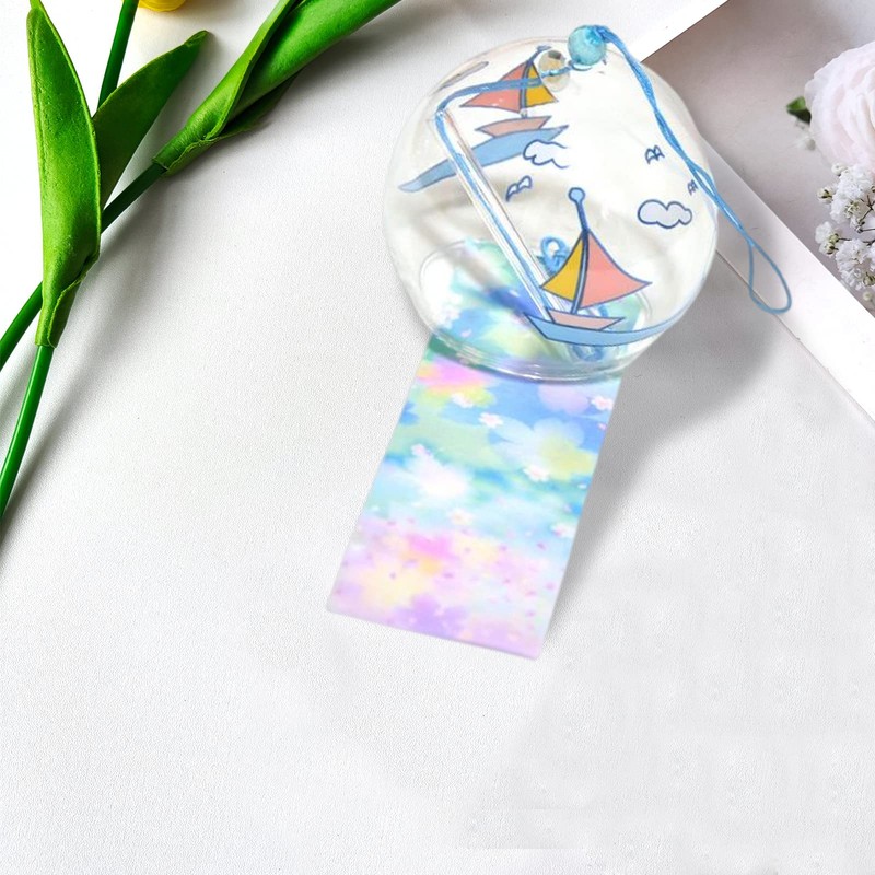 Hoshisea Japanese Wind Chime Glass, Bells Wind Chimes, Cute Wind