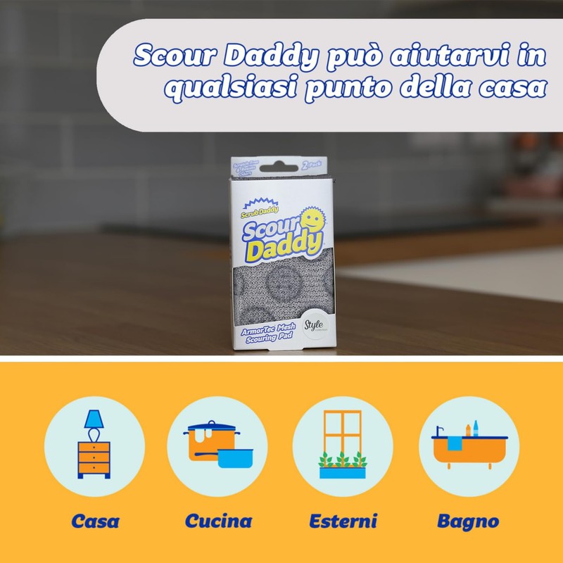 Scrub Daddy Scour Daddy Style, spugna per piatti, per pulire