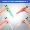 LightSaber Chopsticks Light Up Saber Led (4 Pairs, Red Blue