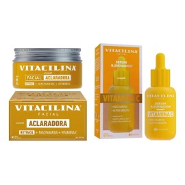 Kit Facial Anti-manchas Aclarador Vitacilina Sérum + Crema