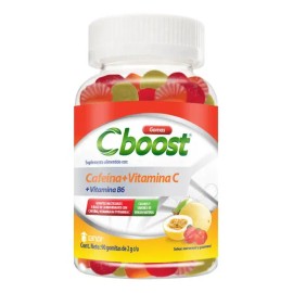 Gomitas de Cafeína C-Boost con Vitaminas C y B6 para Energía – Pack de 90 Unidades