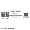 サンワサプライ USBスピーカー 木製キャビネット パッシブラジエーター搭載 ブラック MM-SPU7BK