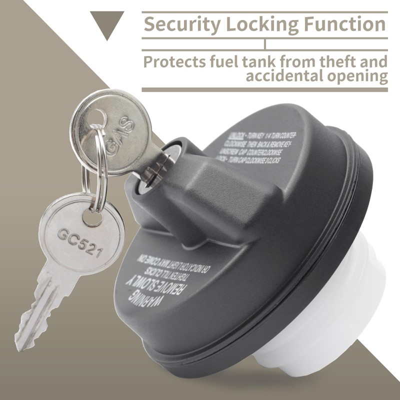 YIYANTO 7023550 Locking Fuel Tank Cap Replacement for Bobcat Excavators
