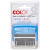 Colop S120/WD Dial-A-Phrase-Dater Stamp Self-Inking 12 Phrases Imprint 43x4mm Red/Blue