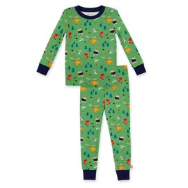 Zutano Baby and Toddler Boys’ Pajamas, Two-Piece Pajama Set, Organic Cotton, Forest, 2T
