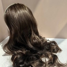 Women's Long Hair Hairband Wig Fashion Styling Partial Wig (WFLOOR5) Natural BlackWFLOOR5 / 여성 긴머리 헤어밴드 가발 패션 스타일링용 부분가발 (WFLOOR5) 네츄럴블랙WFLOOR5