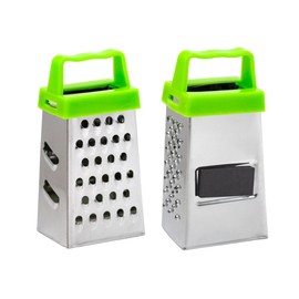 Mini Grater 2 Pcs - Small Grater for Cheese, Garlic, and Nutmeg - Stainless Steel Mini Graters for Kitchen - Small Grater with Magnet