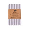 mon bijou® - 6 pleasantly soft fabric napkins, grey-white stripes,