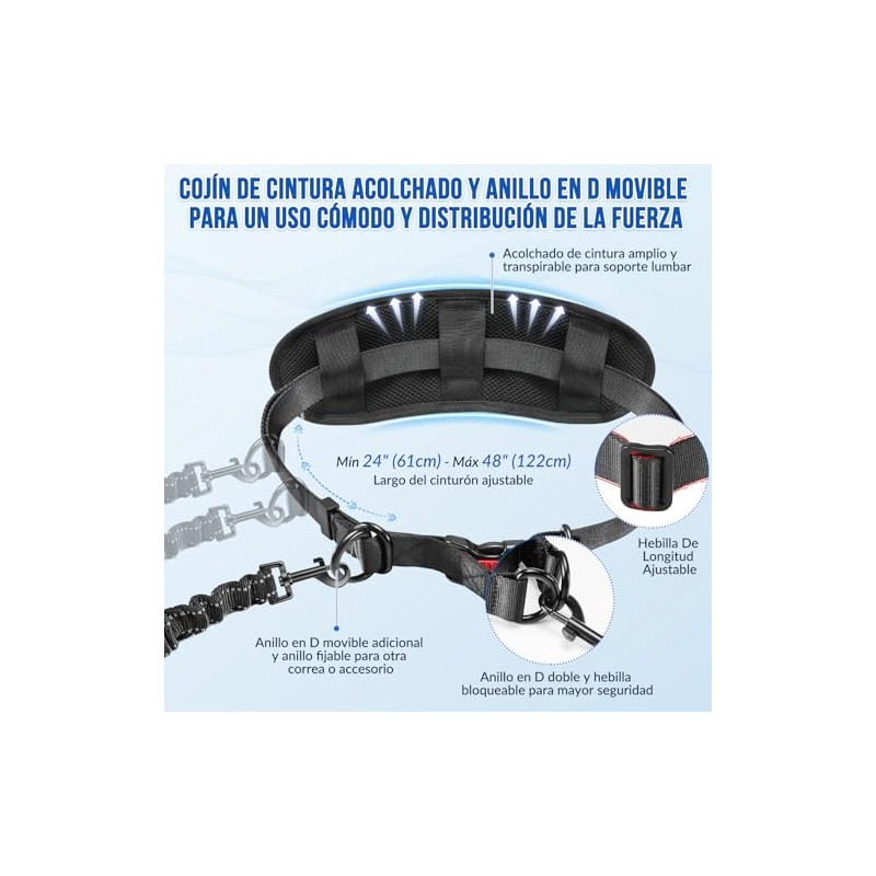 HomeChi Manos Libres Correa de Perro, 2 Correas para Perro
